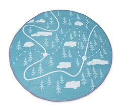 Tapis extérieur de 6' de diamètre réversible