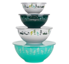Set of 4 VR patterned bowls