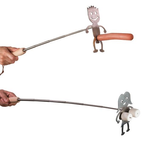 Ensemble de bâtons rétractables pour feu de camp