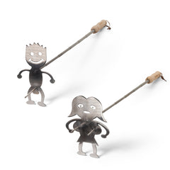 Ensemble de bâtons rétractables pour feu de camp