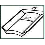 Moulure de vinyle 50' x 3/4" Blanc-CampingMart (5901776224424)