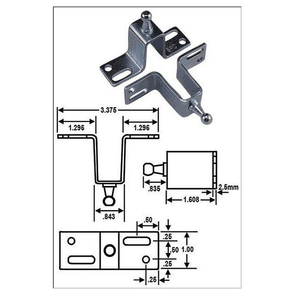 Support de fixation pour ressort à gaz-CampingMart (5901736149160)