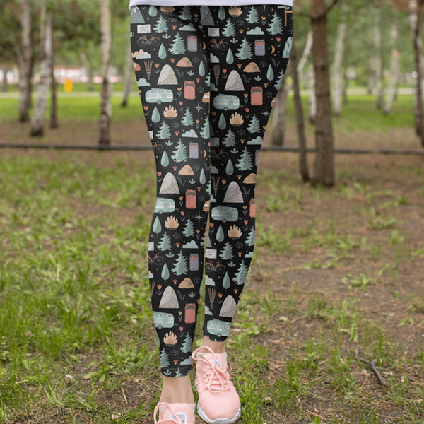 Legging en microfibre ultra doux à motifs de VR